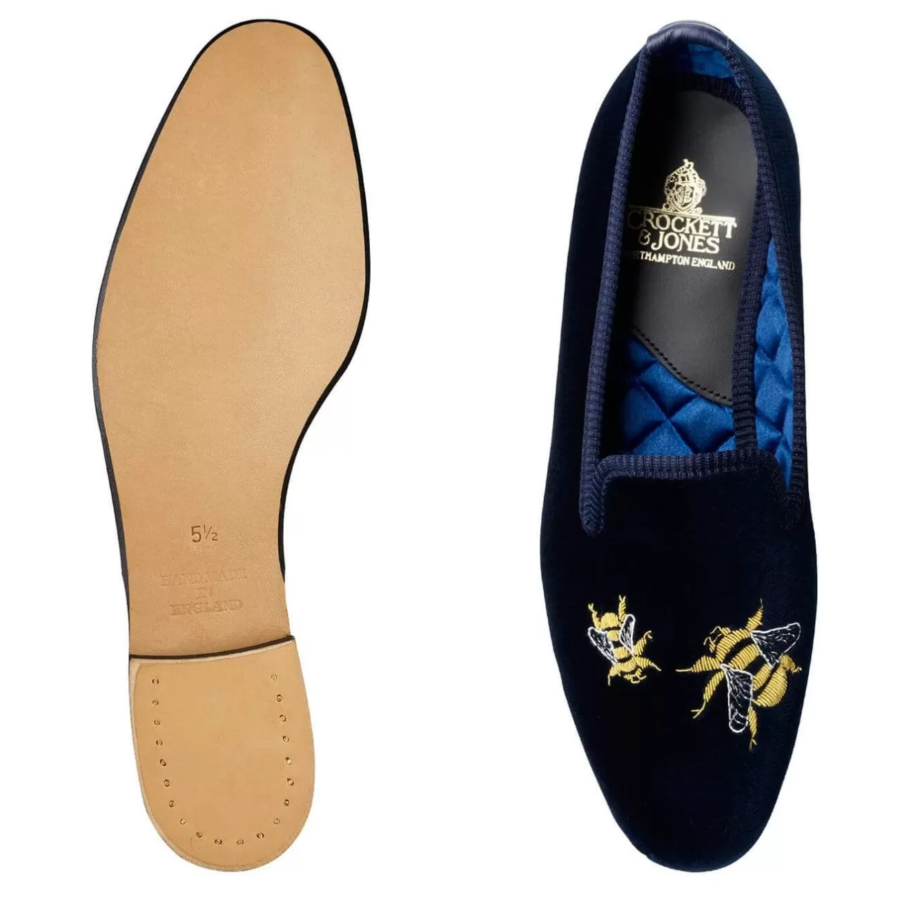 Women's Collection | Velvet Slippers | Crockett & Jones Bees