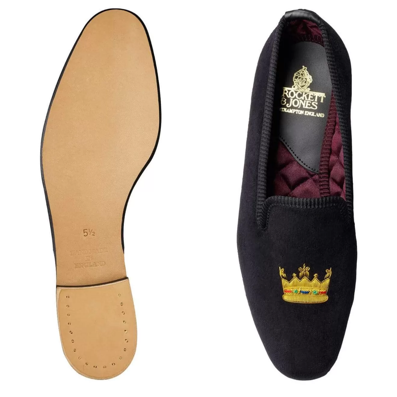 Women's Collection | Velvet Slippers | Crockett & Jones Coronet