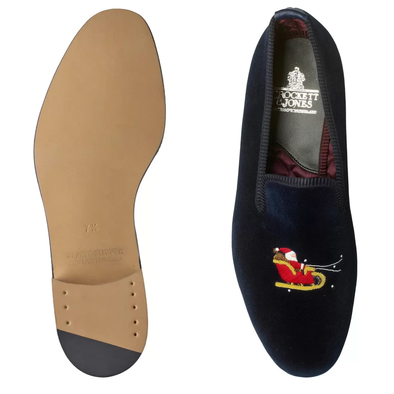 Main Collection | Velvet Slippers | Crockett & Jones Santa